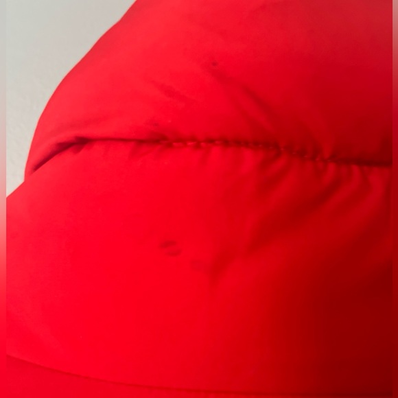 Abercrombie and Fitch red puffer jacket. - Picture 2 of 4